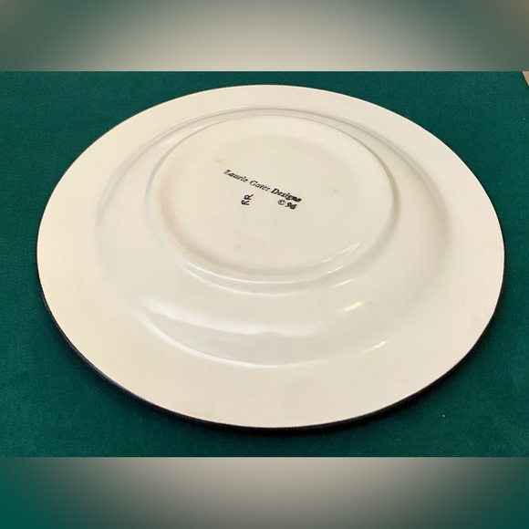 1996 Vintage Laurie Gates Safari Animal Print Tiger Salad Plate - Picture 10 of 10